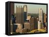 Taken from Mt. Washington, Skyline and the Three Rivers, Pittsburgh, Pennsylvania, Usa-Bill Bachmann-Framed Stretched Canvas