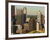 Taken from Mt. Washington, Skyline and the Three Rivers, Pittsburgh, Pennsylvania, Usa-Bill Bachmann-Framed Photographic Print