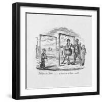 'Taken in Tow - A Scene on a Rope walk', 1829-George Cruikshank-Framed Giclee Print