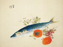 Autumn Fattens Fish and Ripens Wild Fruits, 1925-Takeuchi Seiho-Giclee Print