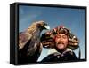 Takhuu Head Eagle Man, Altai Sum, Golden Eagle Festival, Mongolia-Amos Nachoum-Framed Stretched Canvas