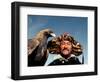 Takhuu Head Eagle Man, Altai Sum, Golden Eagle Festival, Mongolia-Amos Nachoum-Framed Photographic Print