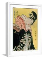 Takigawa from the Tea-House, Ogi-Kitagawa Utamaro-Framed Giclee Print