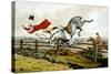 Taking a Tumble, from 'Qualified Horses and Unqualified Riders', 1815-Henry Thomas Alken-Stretched Canvas