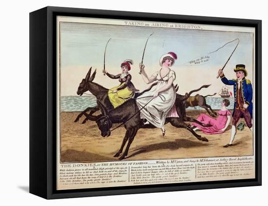 Taking an Airing at Brighton, 1805-null-Framed Stretched Canvas