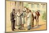 Taking Blood from a Horse-null-Mounted Giclee Print