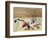 Taking Hay to the Sheep by Tractor-Margaret Loxton-Framed Giclee Print