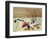 Taking Hay to the Sheep by Tractor-Margaret Loxton-Framed Giclee Print