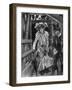 Taking Her Seat at the Abbey for the Coronation-Paul Renouard-Framed Art Print