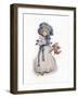 Taking in the roses' by Kate Greenaway-Kate Greenaway-Framed Giclee Print
