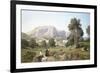 Taking in the View on the Island of Capri in the Gulf of Naples, 1853-Henri-Joseph Harpignies-Framed Giclee Print