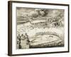 Taking of the Swedish Nöteburg Fortress by Russian Troops on October 11, 1702, 1703-Adriaan Schoonebeek-Framed Giclee Print