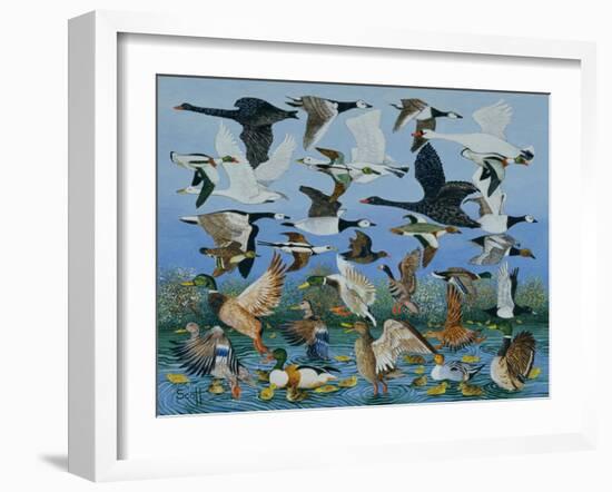 Taking Off, 1996-Pat Scott-Framed Giclee Print