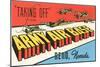 Taking Off, Army Air Base, Reno, Nevada-null-Mounted Art Print
