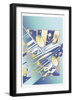 Taking Off Blue-David Chestnutt-Framed Giclee Print