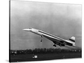 Taking Off for the First Time at 3.30 P.M. Is Concorde 001-null-Stretched Canvas