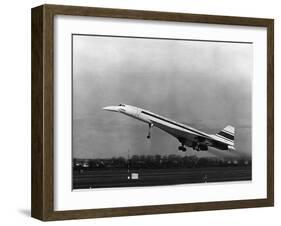 Taking Off for the First Time at 3.30 P.M. Is Concorde 001-null-Framed Premium Photographic Print