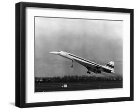 Taking Off for the First Time at 3.30 P.M. Is Concorde 001-null-Framed Premium Photographic Print