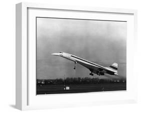 Taking Off for the First Time at 3.30 P.M. Is Concorde 001-null-Framed Premium Photographic Print