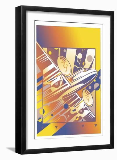 Taking Off Yellow-David Chestnutt-Framed Giclee Print