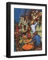 Taking on Fruit Supplies-Kenneth D Shoesmith-Framed Art Print