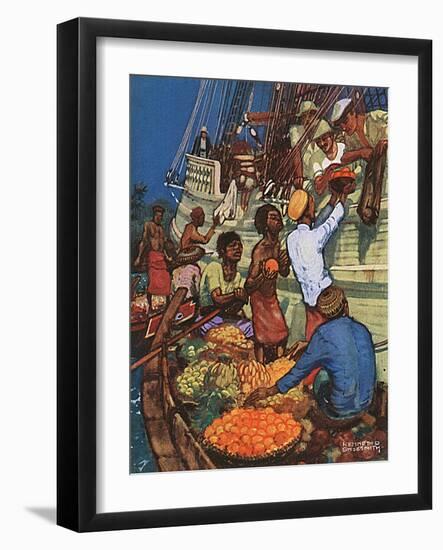 Taking on Fruit Supplies-Kenneth D Shoesmith-Framed Art Print