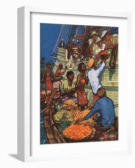 Taking on Fruit Supplies-Kenneth D Shoesmith-Framed Art Print