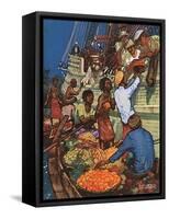 Taking on Fruit Supplies-Kenneth D Shoesmith-Framed Stretched Canvas