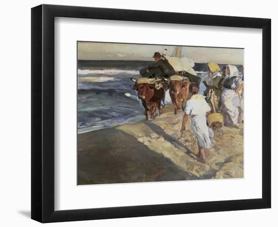 Taking Out the Boat-Joaquín Sorolla y Bastida-Framed Premium Giclee Print