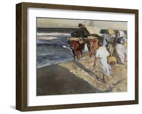 Taking Out the Boat-Joaquín Sorolla y Bastida-Framed Giclee Print