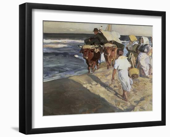Taking Out the Boat-Joaquín Sorolla y Bastida-Framed Giclee Print