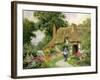 Taking Out the Washing-Arthur Claude Strachan-Framed Giclee Print