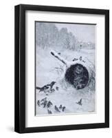 Taking Shelter-Louis Wain-Framed Giclee Print