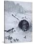 Taking Shelter-Louis Wain-Stretched Canvas