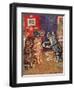 Taking Tea-Louis Wain-Framed Giclee Print