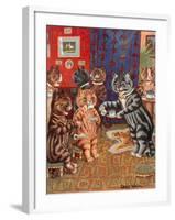 Taking Tea-Louis Wain-Framed Giclee Print