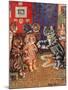 Taking Tea-Louis Wain-Mounted Giclee Print