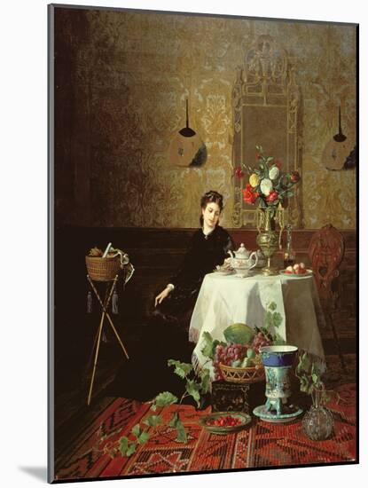 Taking Tea-David Emil Joseph de Noter-Mounted Giclee Print