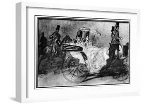 'Taking the Air', 19th century, (1930). Artist: Constantin Guys-Constantin Guys-Framed Giclee Print