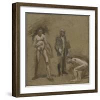 Taking the Count, Study, 1898-Thomas Cowperthwait Eakins-Framed Giclee Print