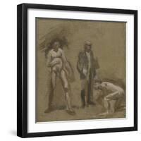 Taking the Count, Study, 1898-Thomas Cowperthwait Eakins-Framed Giclee Print