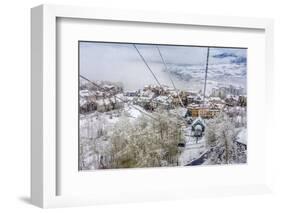 Taking the Gondola Up the Mountain at Telluride Ski Resort-Howie Garber-Framed Photographic Print