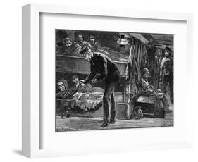 Taking the Pulse of a Sick Irish Emigrant on Board Ship, (1840) C1890-null-Framed Giclee Print