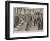 Taking the Queen's Shilling, the Lord Mayor Enrolling Men of the Honourable Artillery Company-Henry Marriott Paget-Framed Giclee Print