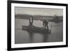 Taking up the Eel-Net ( levée du filet à anguilles )-Peter Henry Emerson-Framed Giclee Print