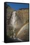 Takkakaw Falls and Rainbow, Yoho National Park-Howie Garber-Framed Stretched Canvas