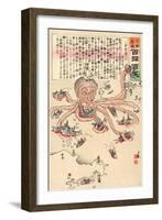 Tako No Asirai-Kobayashi Kiyochika-Framed Giclee Print