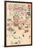 Tako No Asirai-Kobayashi Kiyochika-Framed Giclee Print