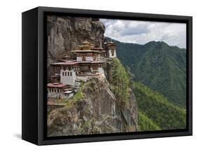 Taktshang Goemba, 'Tiger's Nest', Bhutan's Most Famous Monastery, Perched Miraculously on Ledge of-Nigel Pavitt-Framed Stretched Canvas