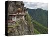 Taktshang Goemba, 'Tiger's Nest', Bhutan's Most Famous Monastery, Perched Miraculously on Ledge of-Nigel Pavitt-Stretched Canvas